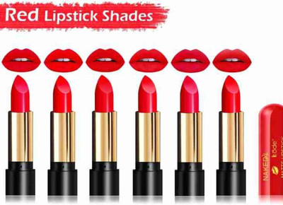 kKode beutiful shade lipstick combo colour pack of 6(multi colour, 20 ml)