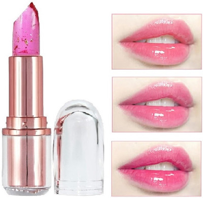 HUZURLU GLOSSY FINISH WATER PROF & LONG COLOR CHANGING LIPSTICK(pink, 3.6 g)