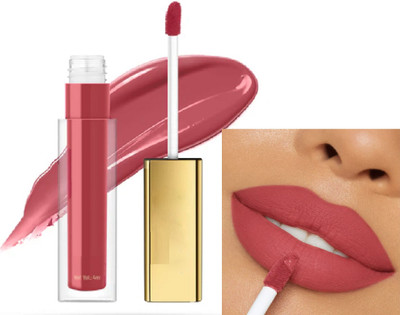 AFARAXIA Use Creamy Soft Texture Smooth Touch Liquid Lipstick(drack peach, 4 ml)