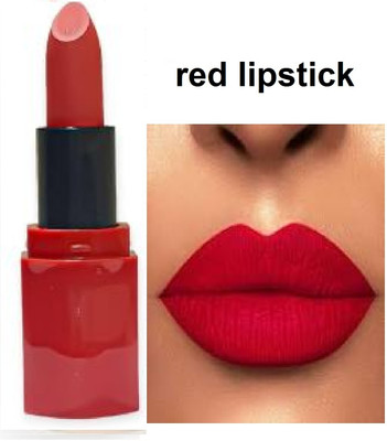 Luipui best red crayon matte look lipstick best for beautiful lady(red, 6 g)