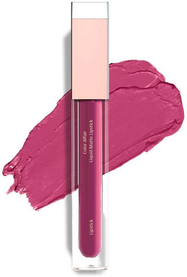 MYEONG Highly Pigmented Matte Texture Mgenta Non Transfer Liquid Lipstick(Mgenta, 6 ml)