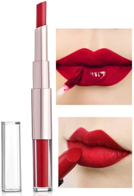 DARVING best 2 in 1 Matte liquid Lipstick and Matte crayon lipstick(RED, 12 ml)