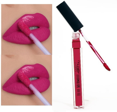 BLUEMERMAID PINK COLOR BEST MATTE LIQUID LIPSTICK BEST FOR WOMEN(PINK, 6 ml)