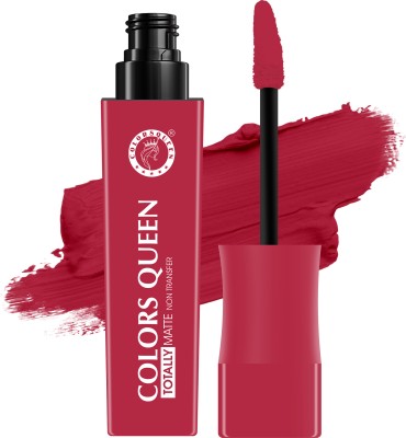 COLORS QUEEN Totally Matte Non Transfer Liquid Lipstick, Long Lasting & Lightweight Formula(20 - Pool Party, 7.5 g)