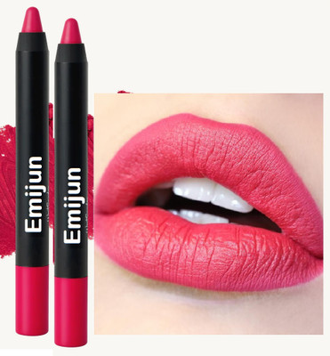 Emijun Super Stay Non Transfer Long Lasting Matte Lipstick Combo(Electric Pink, 7 g)