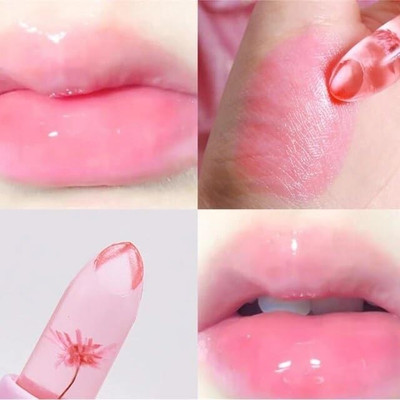 imelda Flower Jelly Color Changing Lipstick Temperature Change Moisturizer Lipstick(TRANSPARENT, 3.6 g)