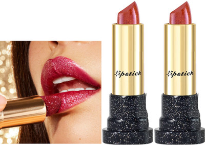 ADJD Ultra Shine Gold Pigmented Smudge Proof Lipstick(RED, 7.2 g)
