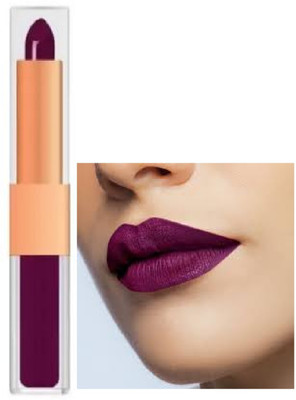 Luipui purple matte lipstick trending 2 in 1 lipstick pack of 1(purple, 6 g)