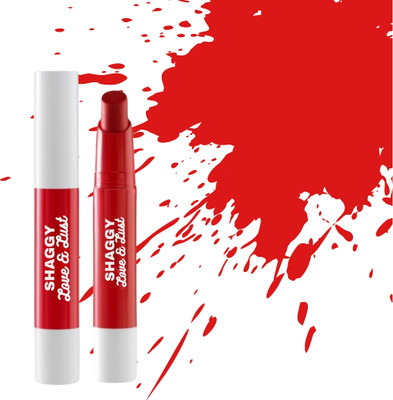 SHAGGY Crayon Lipstick waterproof Long Lasting Matte Finish Crayon(3.5 gm)(red, 3.5 g)