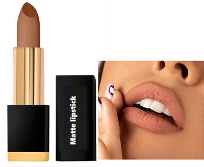 DARVING MATTE NON TRANSFER BROWN WATERPROOF LIPSTICK(LIGHT BROWN, 3.5 g)