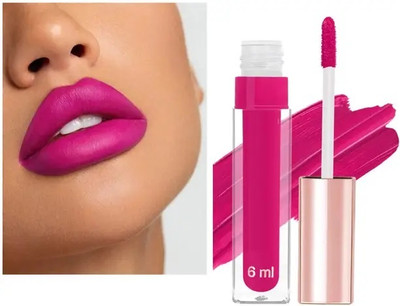 AFARAXIA Non Transfer Smudge Proof Longlasting liquid Matte Lipstick Pink(PINK, 6 ml)