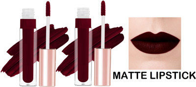 AFARAXIA Non Transfer Waterproof Super Stay Liquid Matte Finish Lipstick(Maroon, 12 ml)