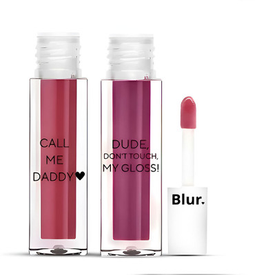 Blur India Deep Brown Lipstick & Chocolate Brown Gloss | Long-Lasting, Non-Sticky Lip Duo(Plum, 5 ml)