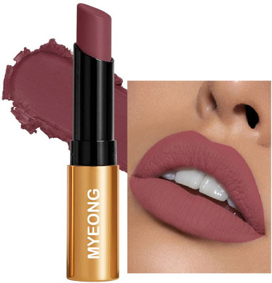 MYEONG HD Matte Lightweight Long-Lasting, Non-Drying Intense Rouge Color Lipstick(Rouge, 3.5 g)