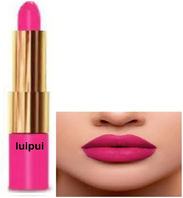 Luipui pink 2 in 1 matte lipstick waterproof(pink, 6 g)