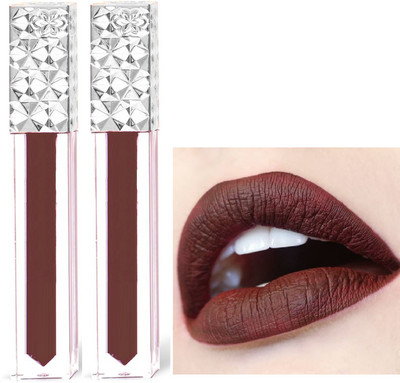 ADJD Combo Non Transfer Smudge Proof Longlasting liquid Matte Lipstick Coffe brown(Coffe brown, 10 ml)