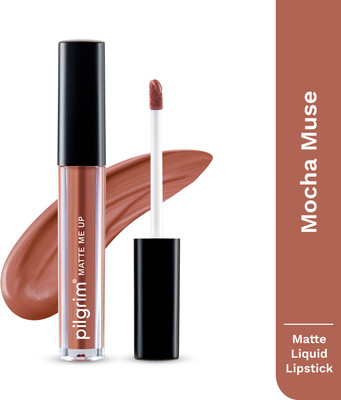 Pilgrim Liquid Matte Lipstick Transfer-proof, Long-Lasting & Non-Drying(Mocha Muse -22, 3 ml)