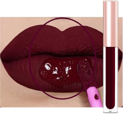 tanvi27 Lip Stain Waterproof Lightweight Matte Finish(DEEP MAROON, 6 ml)