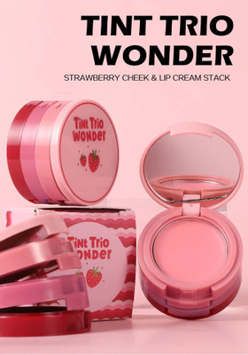 BLUEMERMAID 3-In-1 Lip & Cheek Tint(MULTI COLOR, 3 g)