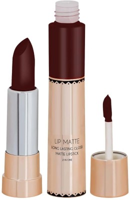 DARVING Non Transfer Lipstick Long Lasting Upto 24hrs Liquid Matte Brown Lipstick(coffee, 8 g)