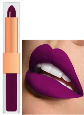 Luipui waterproof purple matte lipstick pack of 1(purple, 6 g)