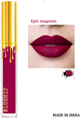 K3NTERPRISES Non Transfer Smudgeproof Professionally Longlasting Liquid Lipstick(Epic Magenta, 6 ml)