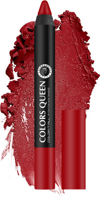 COLORS QUEEN Color It All Highly Pigmented Long Lasting Non Transfer Matte Crayon Lipstick(Make it Happen, 3.5 g)