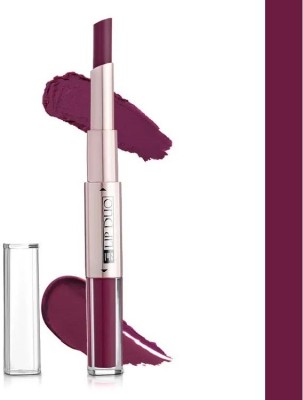 THTC Kiss Proof & Smudge Proof Dual Matte Finish Wine Lipstick(Wine, 12 ml)