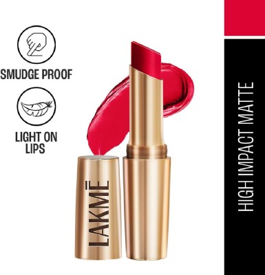 Lakmé Primer + Matte Lipstick, Lightweight, Lasts For 16Hrs(Red Coat, 3.6 g)