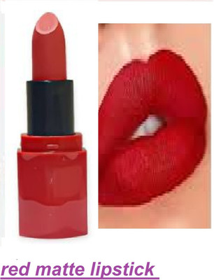 Luipui red matte lipstick waterproof best beautiful lips(red, 6 g)