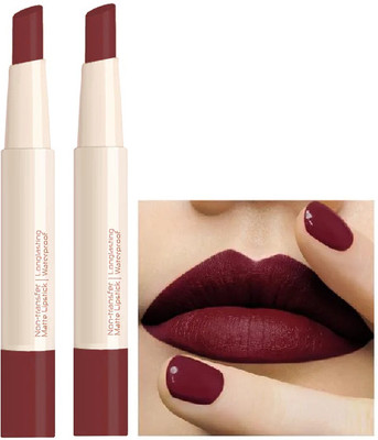 tanvi27 Combo Matte Creamy Lipstick Non Transfer Maroon Waterproof(maroon, 4 g)