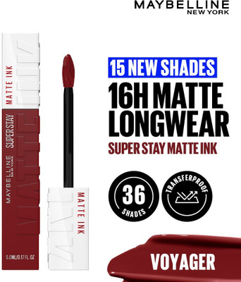 MAYBELLINE NEW YORK New York Super Stay Matte Ink Liquid Lipstick(50 Voyager, 5 ml)