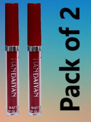 LARA KOSSLER Long-Lasting Maroon Lipsticks – Pack of Two(MAROON, 10 ml)