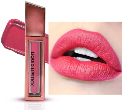 manasona Korean Matte Liquid Lipstick, Smudgeproof & Lasts For 20Hrs(Barbie Pink, 2.5 ml)