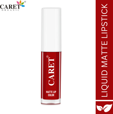 Caret Liquid Matte Lipstick beautiful Brown Shade Long lasting matte color(Red, 2 ml)