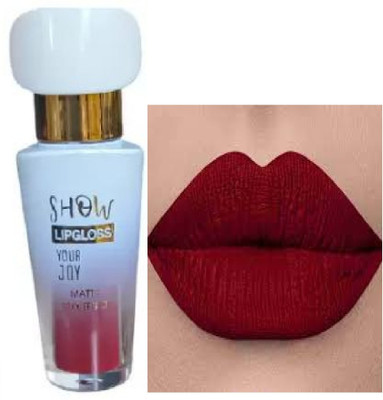 Luipui best maroon liquid matte lipstick pack of 1 waterproof(maroon, 6 ml)