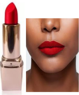 Luipui red matte lipstick crayon pack of 1 waterproof(red, 6 g)