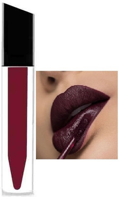 Jiwoo Non-Sticky Smudge Proof Matte Finish Liquid burgundy Lipstick(BURGUNDY, 4 ml)