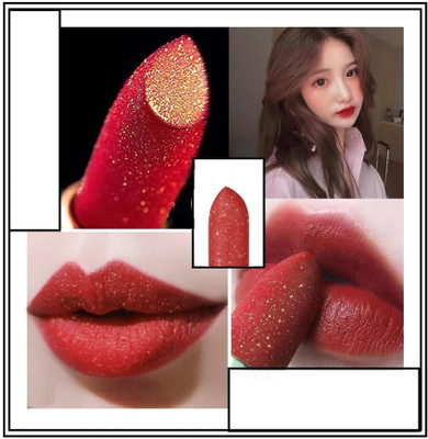 BLUEMERMAID SHIMMER LIPSTICKS .LONG LASTING ULTRA SOFT AND SMOOTH LIPSTICKS(RED, 3.8 g)
