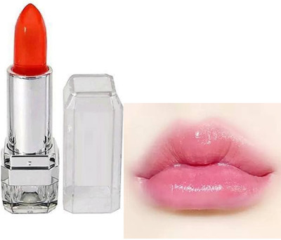 HUZURLU Jelly Crystal Lipstick Glossy Color Change Lipstick orange(orange, 3.6 g)