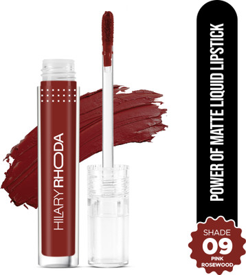 Hilary Rhoda Power Of Matte Liquid Lipstick | Buildable Colour | Long Lasting & Smudge Proof(Shade-09, 3 ml)