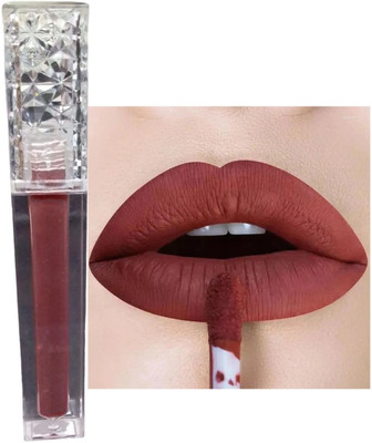 REIMICHI New Pigmented matte liquid Lightweight Lipstick(Brown, 5 ml)