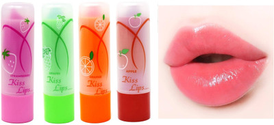Libline Lip Tint Tinted Stain Gloss Balm Long Lasting FRUITY(Pack of: 4, 10 g)