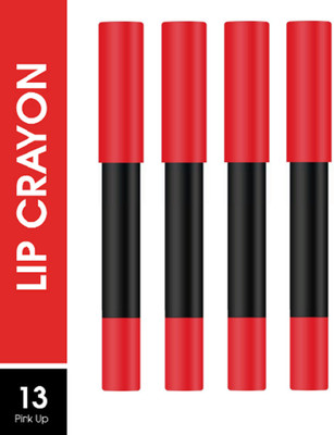 Luipui AWESOME QUICK DRY FORMULA & SMOOTH FINISH LIPSTICK FOR MATTE LOOK PACK OF 4(PINK UP - 13, 16 g)