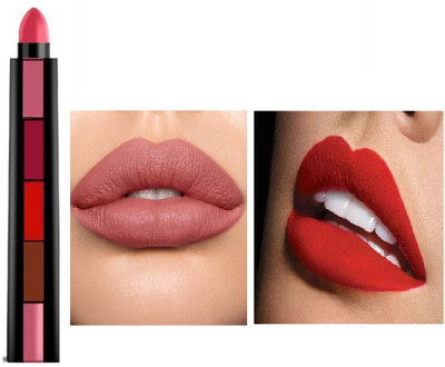 GFSU - GO FOR SOMETHING UNIQUE 5-in-1 Lipstick| Five Shades In One| Long Lasting, Matte Finish(multi, 7.5 g)