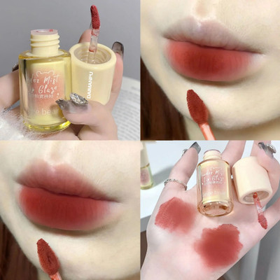 DAIMANPU Gege Matte Class: Super Hold Matte Lipsticks with Kiss Punch & Cool Lips Lifter(Matte Red Brown a Brisker, 3.8 ml)