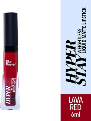 BLUE HEAVEN Hyperstay Liquid Matte Lipsticks |Transfer Proof(Lav Red, 6 ml)