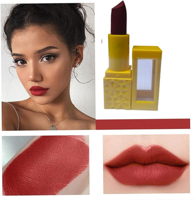 AMOSFIA Matte finish ultra soft Smudge Non Transfer Lip Crayon_A63(Maroon, 5 g)