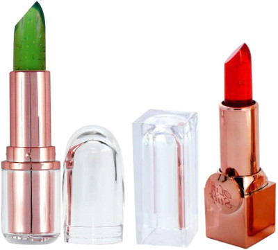 MYEONG Lip Moisturization & Nourishment Gel Lipstick(Green, Red, 7.2 g)