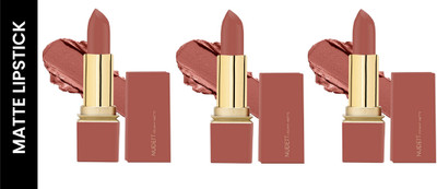 Luipui TRENDING LONG LASTING, WATERPROOF & QUICK DRY LIPSTICK FOR BOLD LOOK PACK OF 3(SALMON - 11, 18 g)